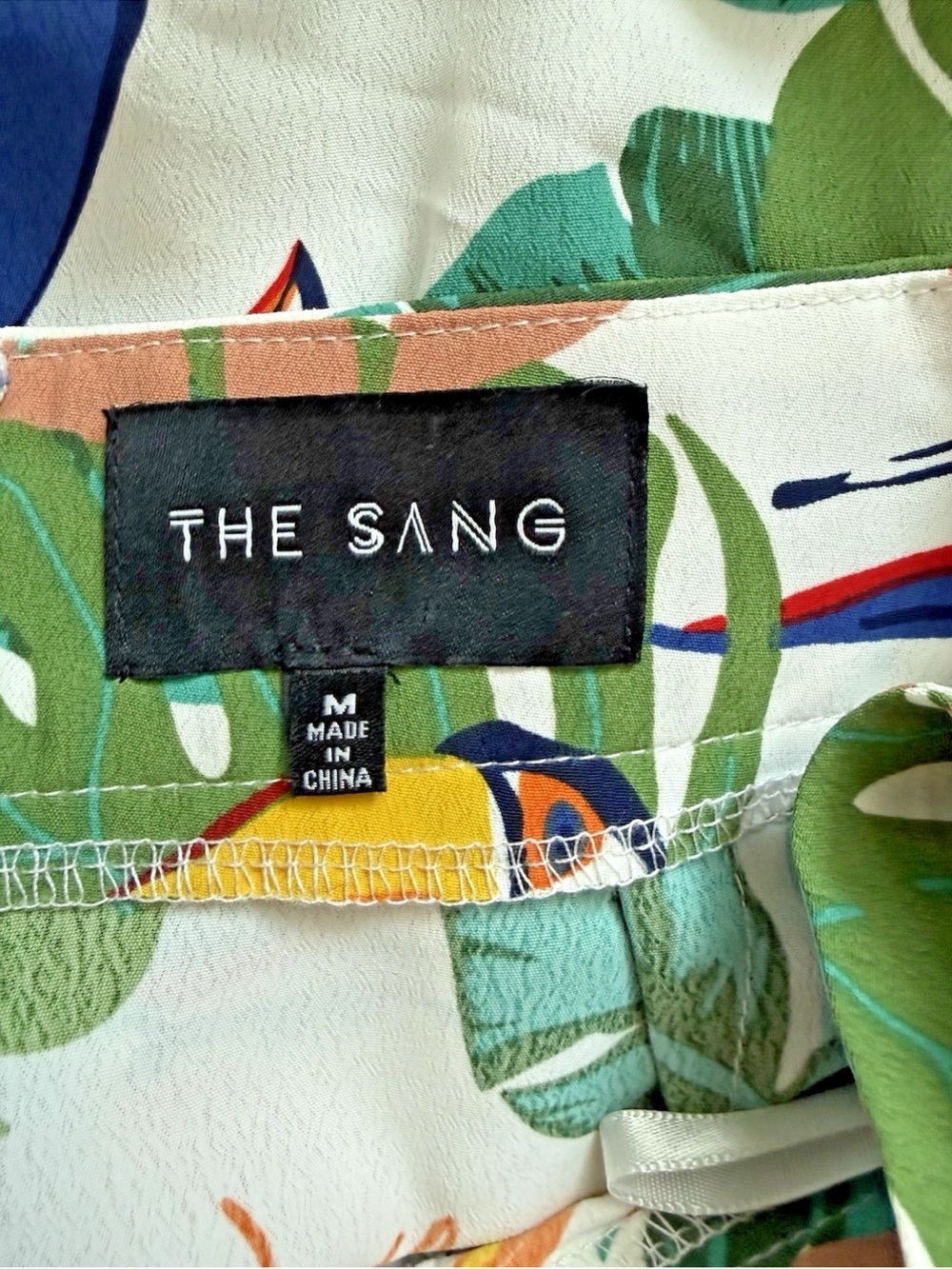 Tropical Toucan Print Wide Leg pants by The Sang - size Medium - Resort - Picture 5 of 5